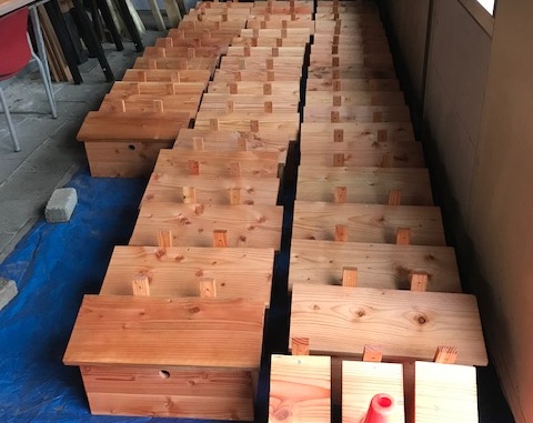 Een nestkastjesproductielijn